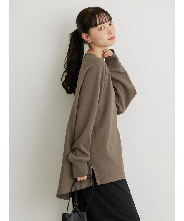 AMERICAN HOLIC サイドＺＩＰブークレチュニック Khaki