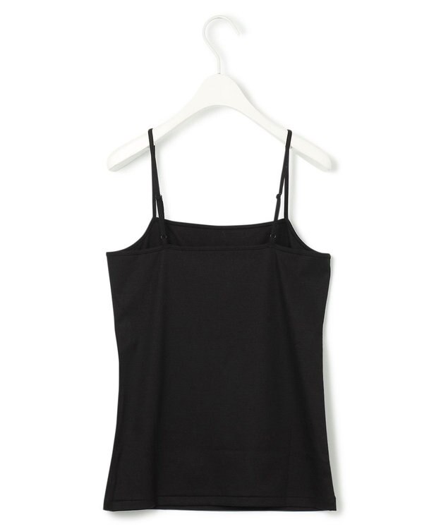 ICB 【洗える】 コットンリヨセルスムース キャミソール ブラック系