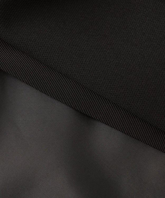 自由区 FORMAL 【ウォッシャブル対応】ドビーボーダーリボン ジャケット+ワンピース ブラック系