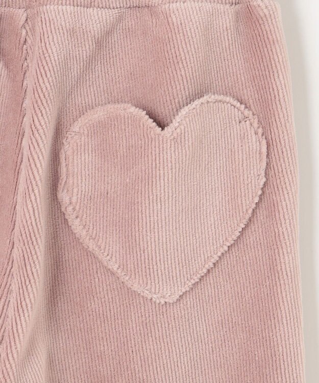 ANY KIDS カットコールフレアパンツ ピンクブラウン