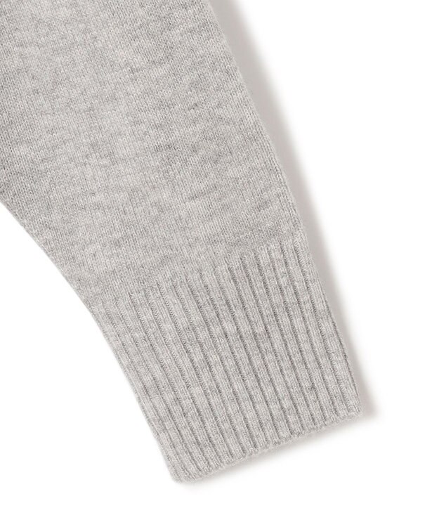 23区 【洗える】ウールカシミヤ タートルネック ニットワンピース ライトグレー系