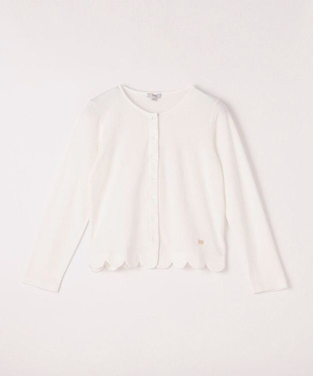 ANY KIDS 接触冷感 UVケア カーディガン エクリュ