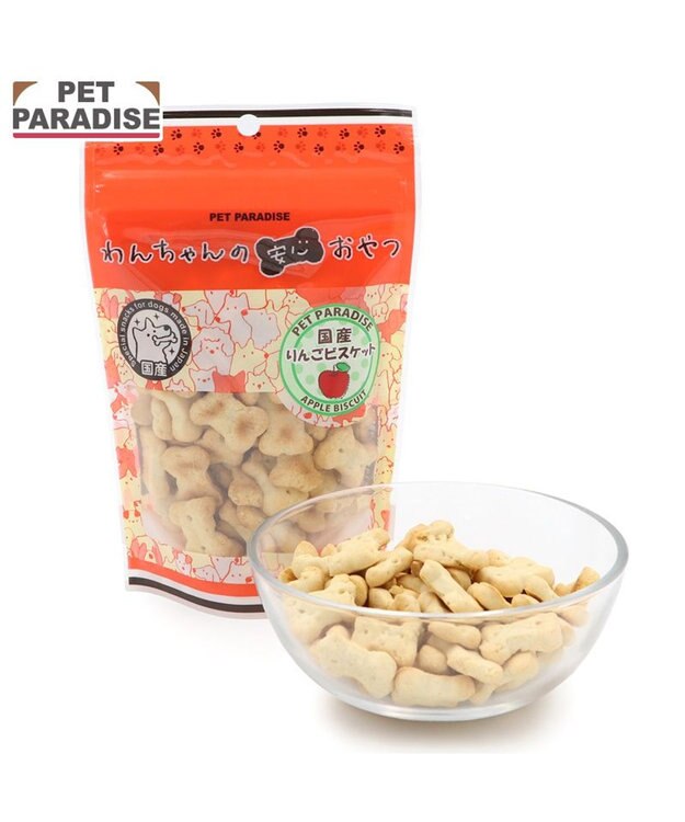 PET PARADISE ペットパラダイス 国産 りんご ビスケット 100g 0