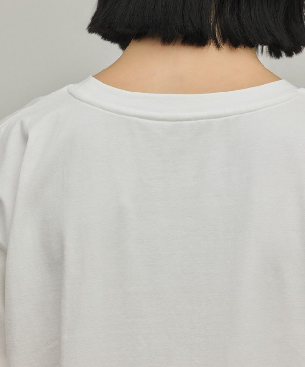 GRACE CONTINENTAL レースヘムロゴTシャツ ホワイト