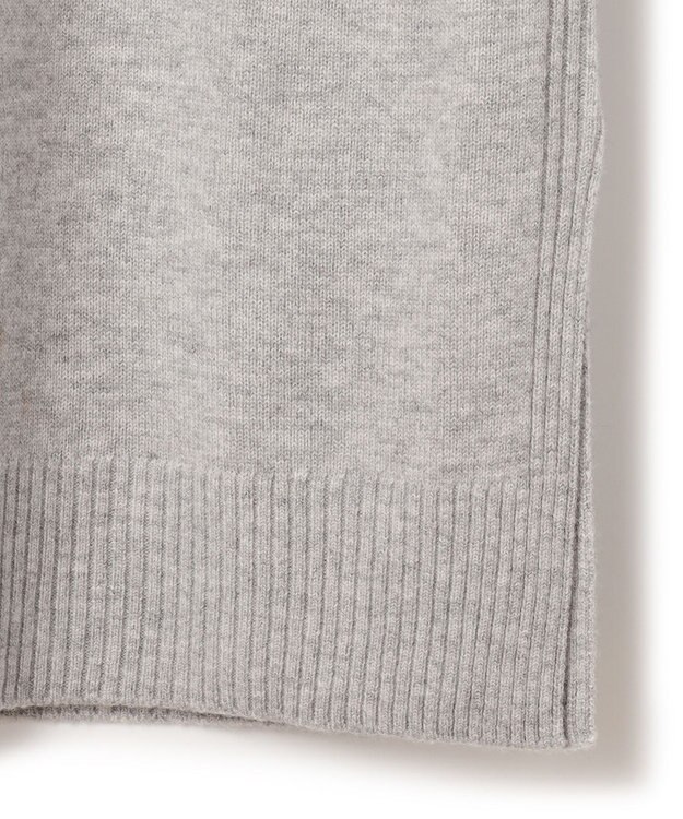 23区 S 【洗える】ウールカシミヤ タートルネック ニットワンピース ライトグレー系