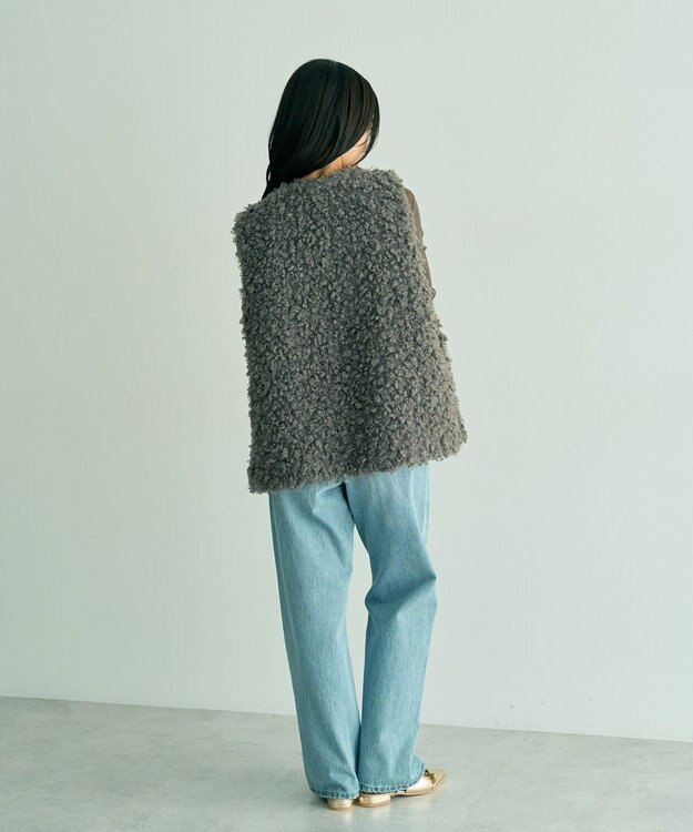 YECCA VECCA プードルボアジレ Charcoal Gray