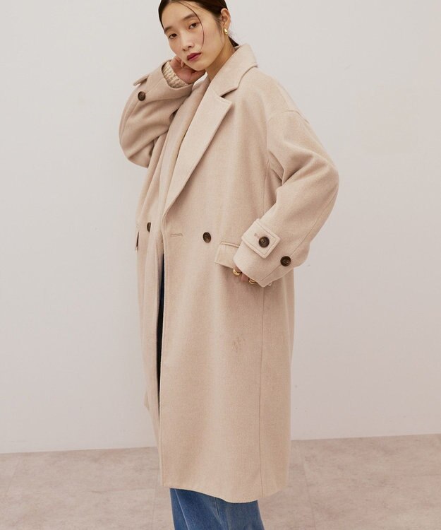 AMERICAN HOLIC ルーズチェスターコート Light Beige