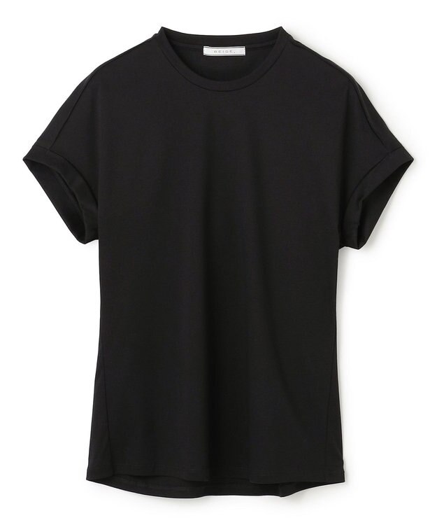 BEIGE， BORNA / コットンスムースTシャツ Black
