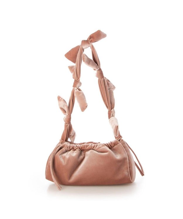 UNBILLION カカトゥ kakatoo / ベルベットリボンバゲットショルダーバッグ ピンク