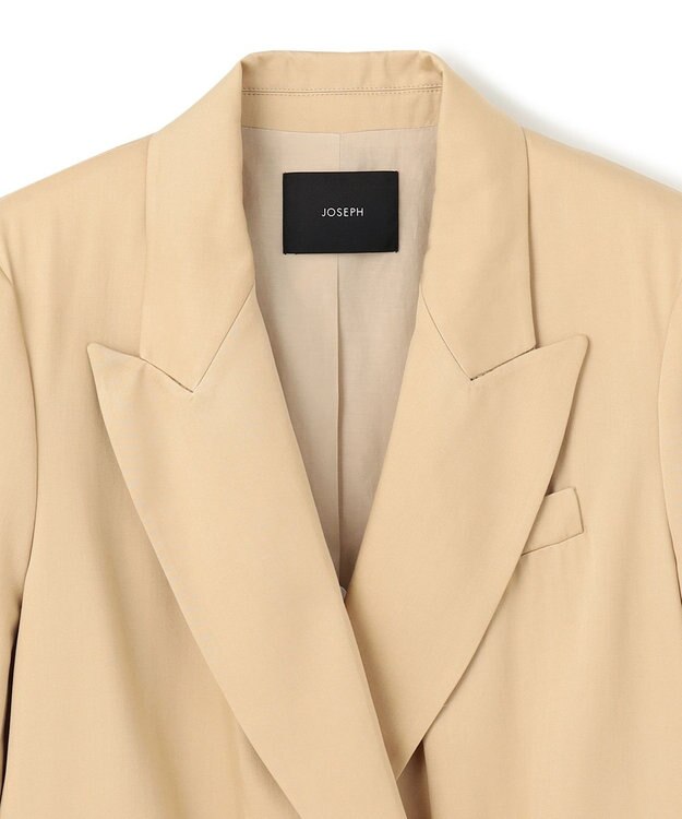 JOSEPH ソフトビスコーステーラリング　ダブルブレステッドジャケット Safari