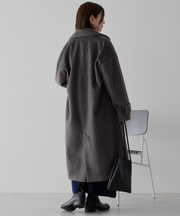 AMERICAN HOLIC ルーズチェスターコート Charcoal Gray