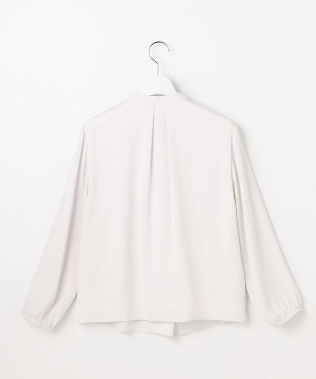 J.PRESS LADIES S バックサテンジョーゼット カットソー ライトグレー系