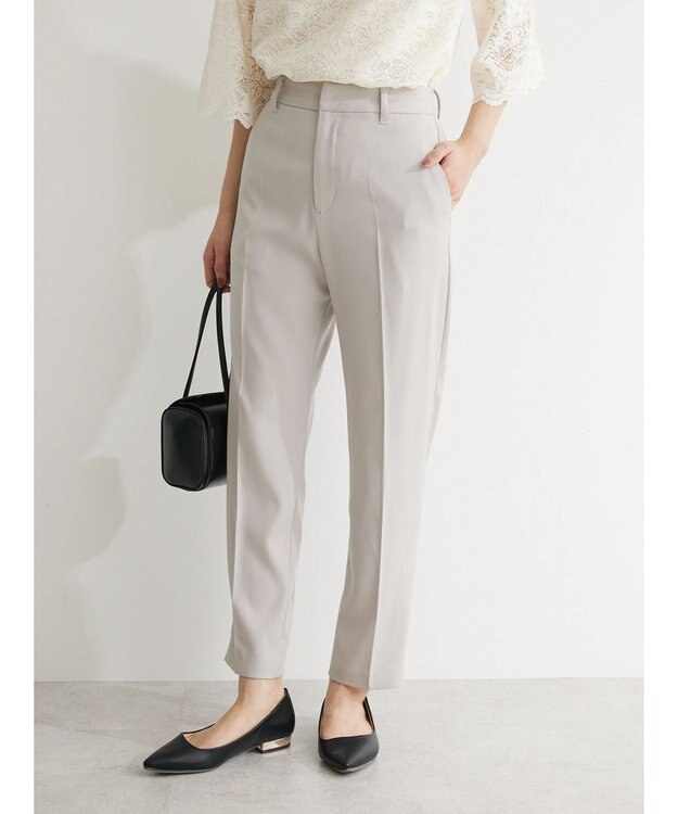 Green Parks ｅｆ－ｄｅ　テーパードパンツ Gray Beige