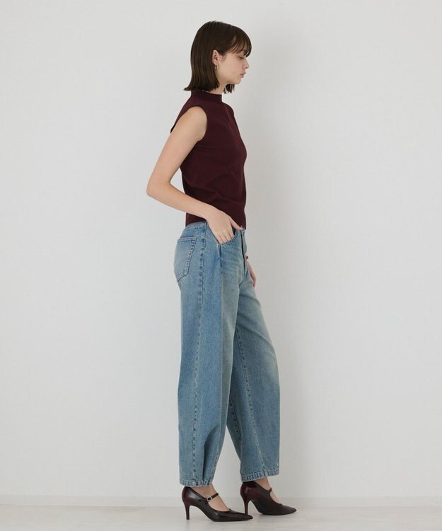 GRACE CONTINENTAL ハイネックニットトップ ブラウン