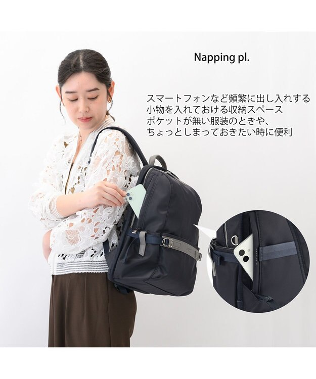 ACE BAGS & LUGGAGE W&.Day/Night リッカノーツ スクエアリュック A4サイズ 13.3インチPC収納 19161 ダブルアンドデイナイト ネイビー