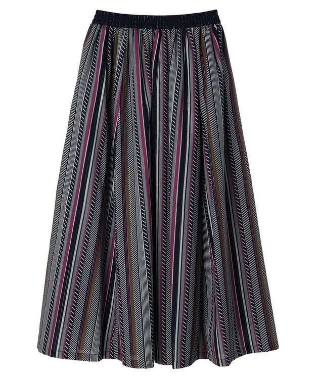 Green Parks ・ＥＬＥＮＣＡＲＥ　ＤＵＥ　マルチストライプスカート Pink