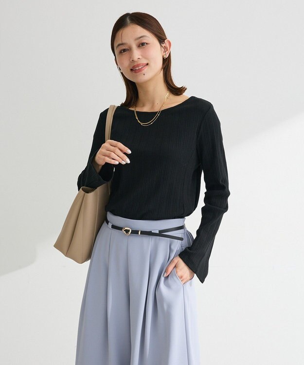 Green Parks チェーンリブカットプルオーバー Black