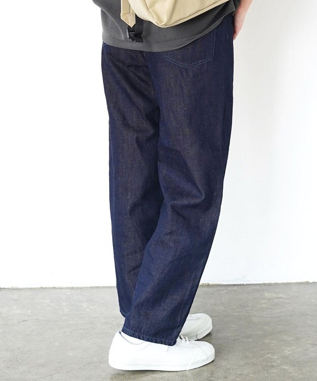 caqu FS linen ankle boy`s アンクル丈 ゆったりボーイフィットリネンデニム rinse