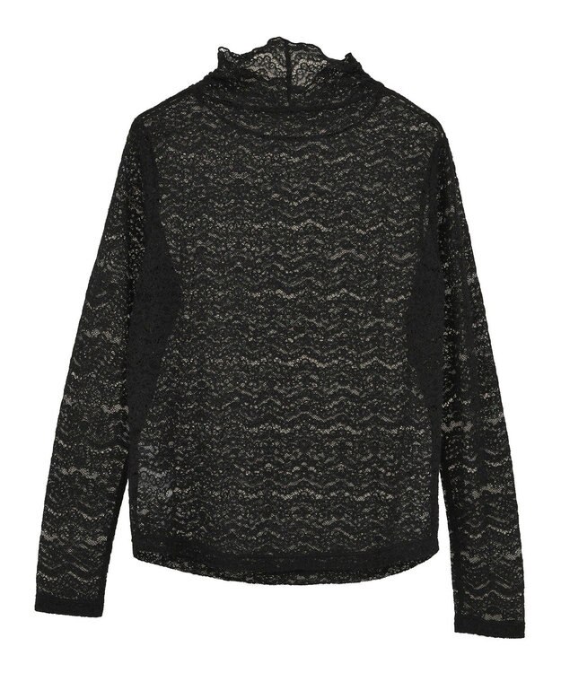 Green Parks 起毛レースプルオーバー Black