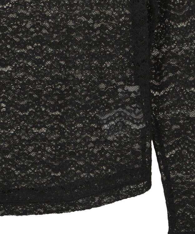 Green Parks 起毛レースプルオーバー Black