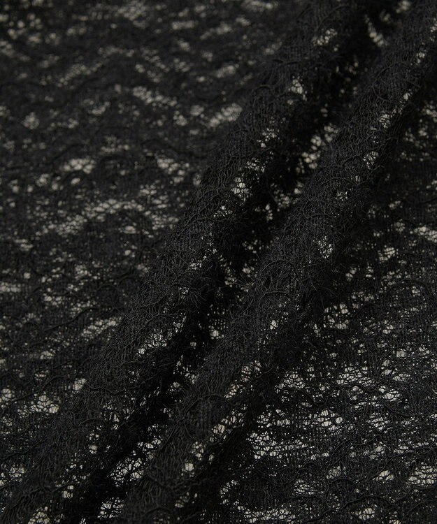 Green Parks 起毛レースプルオーバー Black