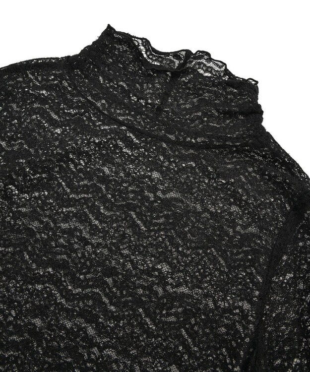 Green Parks 起毛レースプルオーバー Black