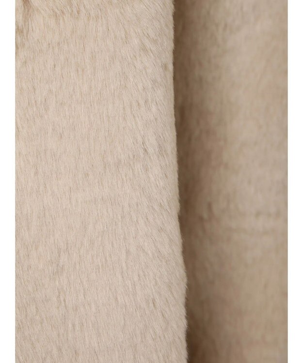 earth music&ecology ファー＆キルティングリバーシブルコート Beige