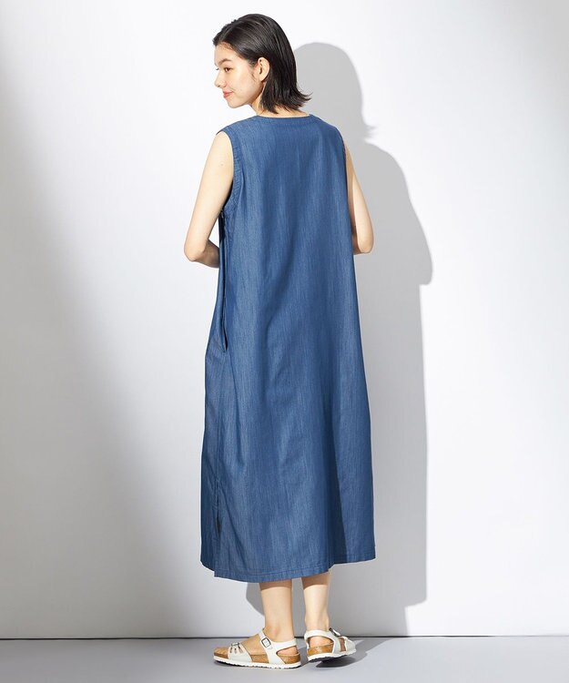 HELLY HANSEN LIFAデニムワンピース ブルー