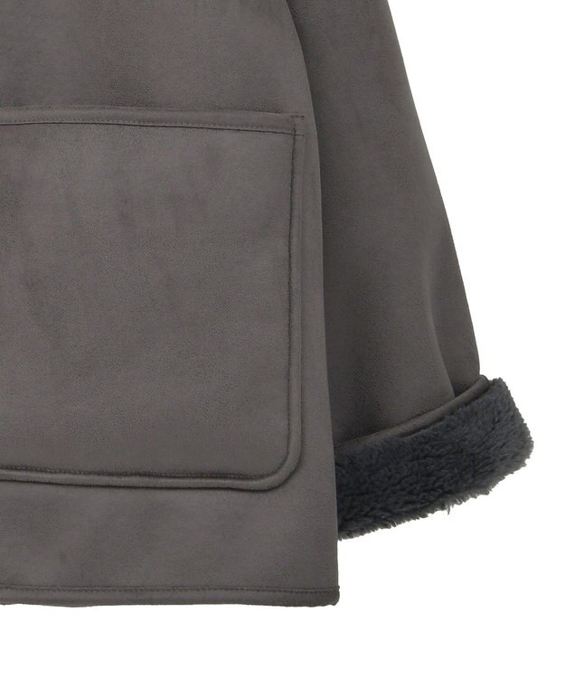 Green Parks フェイクムートンジャケット Charcoal Gray