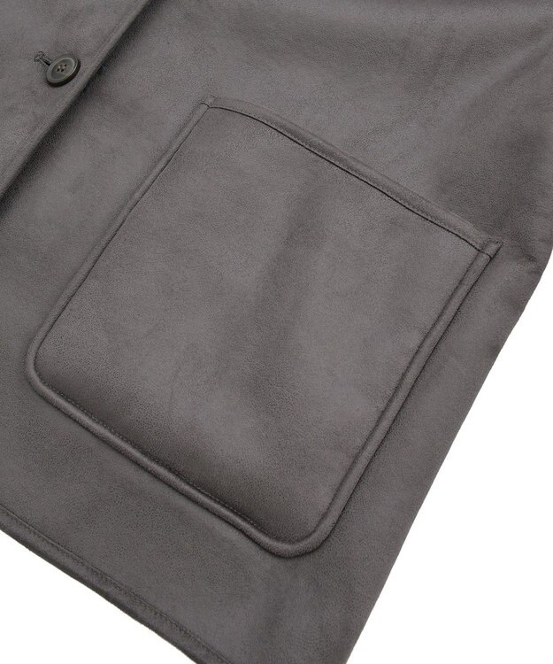 Green Parks フェイクムートンジャケット Charcoal Gray