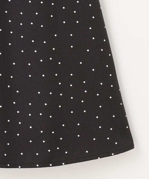 ANY SIS S 【低身長企画】レースアップナローフレア スカート 白黒ドット