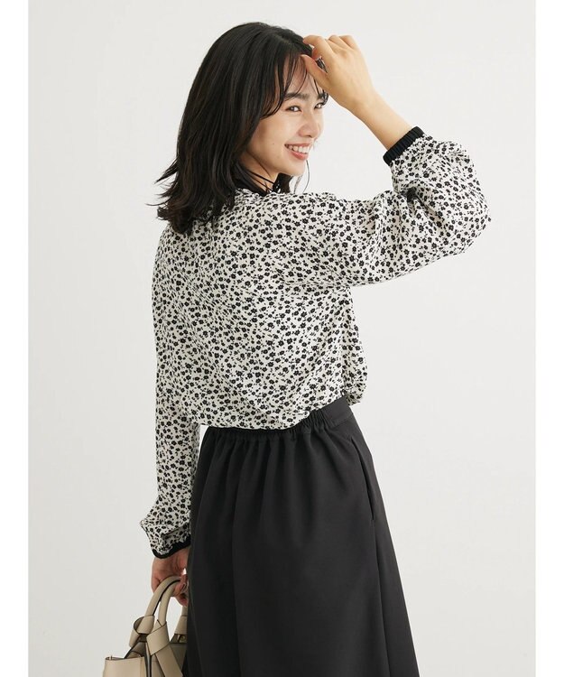 Green Parks ・ＥＬＥＮＣＡＲＥ　ＤＵＥコバナパイピングブラウス Off White