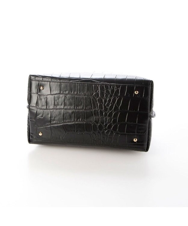 UNBILLION ペルケ perche / WEB直営限定・牛革ユーティリティ・2wayトートバッグS クロコブラック