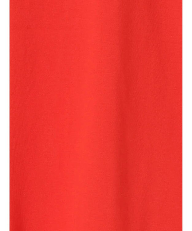 Te chichi 【接触冷感】エンボスロゴフレンチスリーブTシャツ レッド
