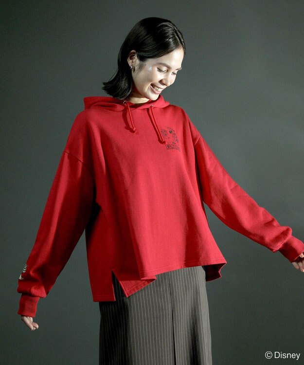 Green Parks ＦＡＮＴＡＳＩＡ／ワンポイントプリントパーカー Red