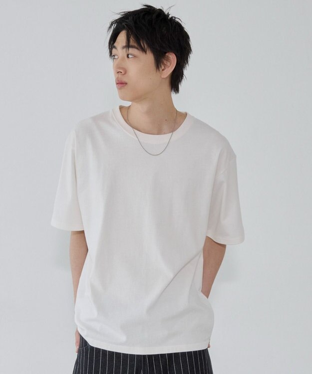 WEGO コットンクルーネックT（SS）　 ホワイト