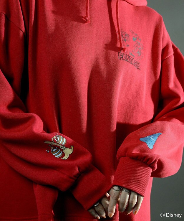 Green Parks ＦＡＮＴＡＳＩＡ／ワンポイントプリントパーカー Red