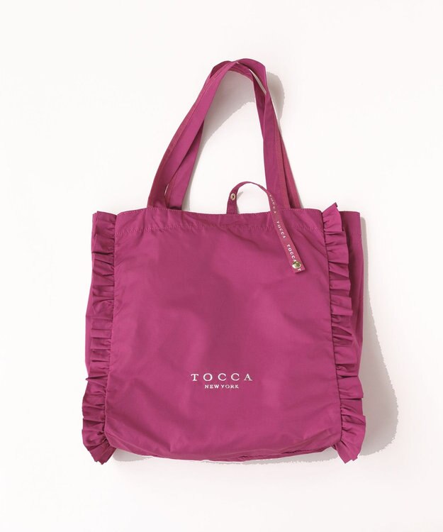 TOCCA 【大人百花掲載】【A4サイズ対応・折りたたみ可】TRIM WAVES SUBBAG サブバッグ [新色]ローズ系