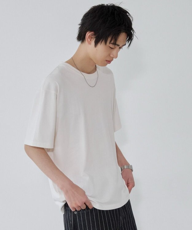 WEGO コットンクルーネックT（SS）　 ホワイト