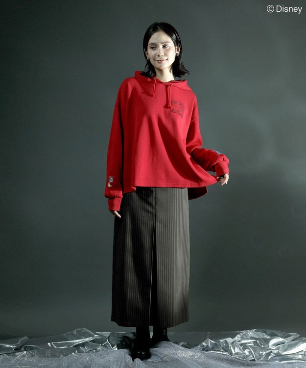 Green Parks ＦＡＮＴＡＳＩＡ／ワンポイントプリントパーカー Red