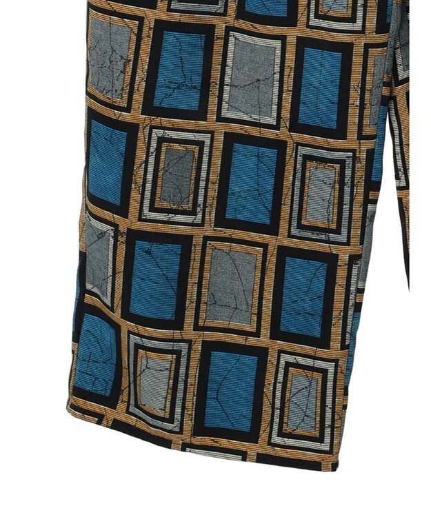 Green Parks アフリカン柄イージーパンツ Blue