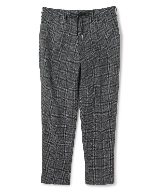 JOSEPH HOMME 新型・新柄【洗える/ストレッチ/シワになりにくい/セットアップ対応可】クールドッツストレッチ ドロスト付テーパードパンツ / PEGG CONVERTIBLE グレー系3