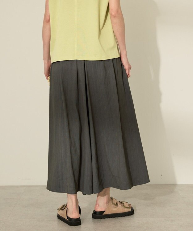 AMERICAN HOLIC (選べる丈２サイズ)接触冷感ギャザースカーチョ【WEB限定カラー有り】 Charcoal Gray