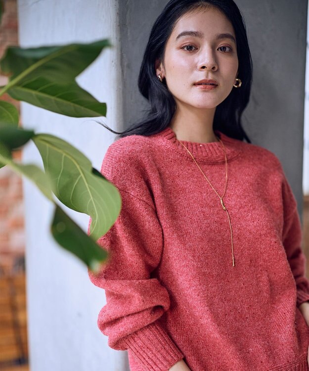 ANY スパンコールニット レッド