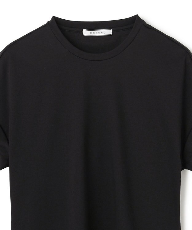 BEIGE， BORNA / コットンスムースTシャツ Black