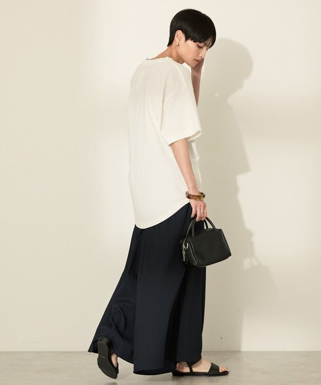 AMERICAN HOLIC (選べる丈２サイズ)接触冷感ギャザースカーチョ【WEB限定カラー有り】 Navy