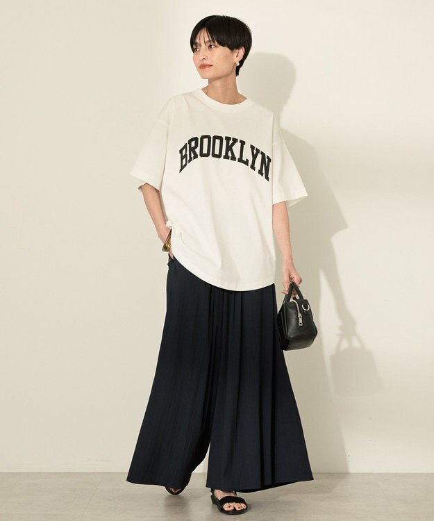 AMERICAN HOLIC (選べる丈２サイズ)接触冷感ギャザースカーチョ【WEB限定カラー有り】 Navy