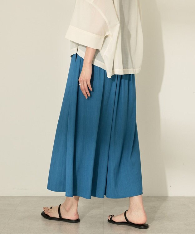 AMERICAN HOLIC (選べる丈２サイズ)接触冷感ギャザースカーチョ【WEB限定カラー有り】 Blue