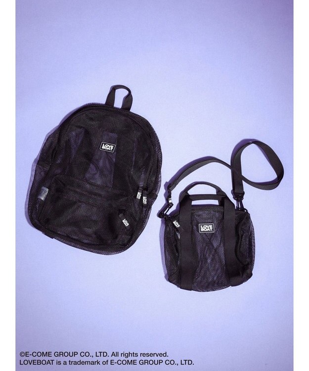 Green Parks ■ＬＯＶＥ　ＢＯＡＴ　メッシュリュック Black
