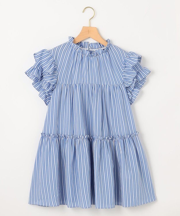 組曲 【WEB限定】ナイロンレーヨン チュニック ブラウス ブルーベース系1